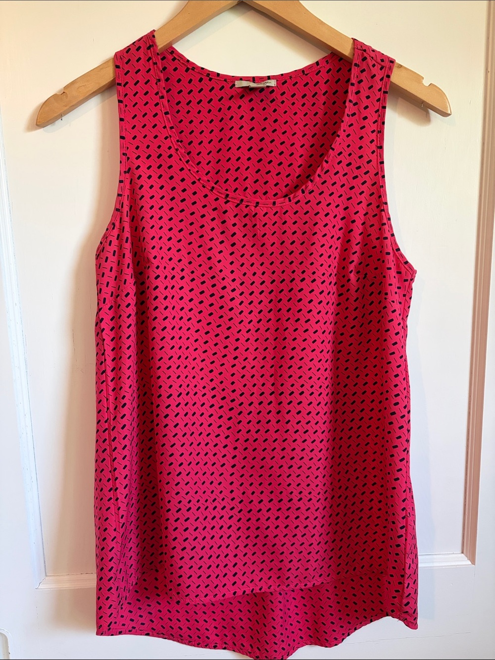 Halogen Pink Sleeveless Printed Blouse - XS